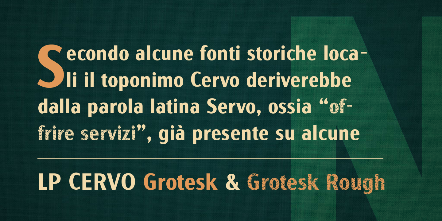 LP Cervo Grotesk Font preview